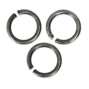 4X0.6mm Open Jump Rings - European-made - Antique Silver Tone x50|raw }}