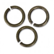 4X0.6mm Open Jump Rings - European-made - Bronze Tone x50