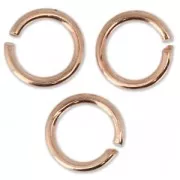 7x1mm Open Jump Rings - European-made - Rose Gold Tone x50