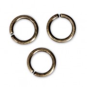 6X0.8mm Open Jump Rings - European-made - Bronze Tone x50|raw }}