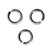 5X0.8mm Open Jump Rings - European-made - Antique Silver Tone x50|raw }}