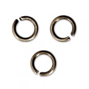 5X0.8mm Open Jump Rings - European-made - Bronze Tone x50