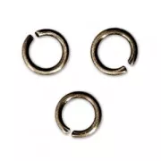 5X0.8mm Open Jump Rings - European-made - Bronze Tone x50
