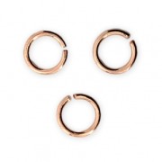 5X0.7mm Open Jump Rings - European-made - Rose Gold Tone x50|raw }}