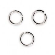 Jumprings open 5X0.7 mm - European-made - fine silver plating x50|raw }}