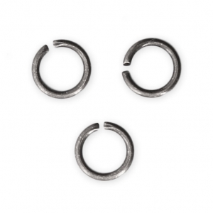 5X0.7mm Open Jump Rings - European-made - Antique Silver Tone x50