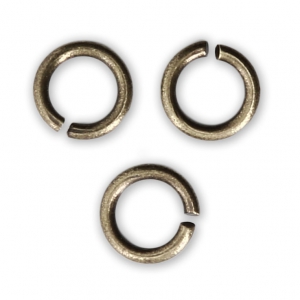 Jumprings open 6X1  mm - European-made - Bronze Tone x50