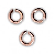 5x1mm Open Jump Rings - European-made - Rose Gold Tone x50|raw }}