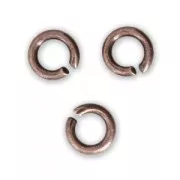 5x1mm Open Jump Rings - European-made - Copper Tone x50