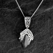 Oxidized 925 Sterling Silver bail 15x8 mm x1