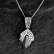 Oxidized 925 Sterling Silver bail 15x8 mm x1