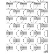 Silk Screen Moiko for Polymer Clay 74x105 mm -  Circle 9.32