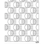 Silk Screen Moiko for Polymer Clay 74x105 mm - Circle 9.32