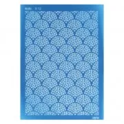 Silk Screen Moiko for Polymer Clay 74x105 mm - Bubbles 9.12