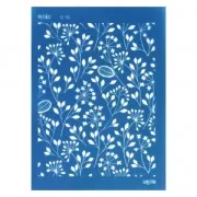 Silk Screen Moiko for Polymer Clay 74x105 mm - Flower 9.16