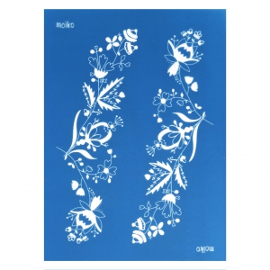 Silk Screen Moiko for Polymer Clay 74x105 mm - Slavic pattern