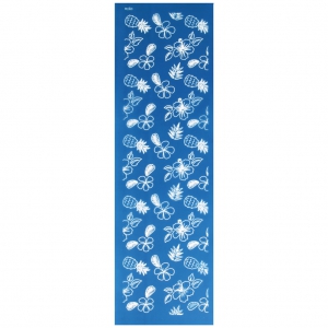 Silk Screen Moiko for bracelet 26.5x8.5 cm - Tropical flower/Pineapple