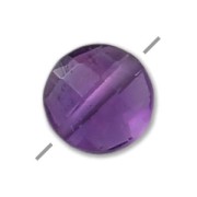Bead Faceted puck Amethyste 6 mm x1|raw }}