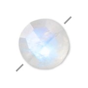 Bead Faceted puck Moonstone 6 mm x1
