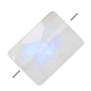 Bead Faceted rectangle Moonstone 5x7 mm x1