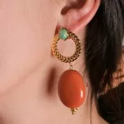 Oval Cabochon 8x6 mm Amazonite x1