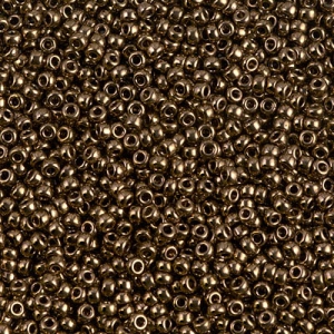 Miyuki 15/0 Seed beads 457 - Dark Bronze Metallic x100g