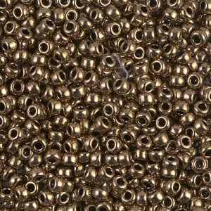 Miyuki 11/0 seed beads 457 - Metallic Dark Bronze package 100g