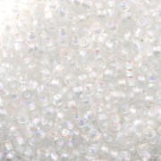 Preciosa Seed Beads 11/0 2 mm - Crystal AB Silver Lined x 20 g