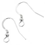 925 Sterling Silver Earwires - European made - 18 mm x2