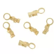 Mini end clip 0.5 to 0.9 mm 3 micron gold plated x6