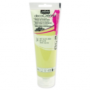 Acrylic paint - DecoCrème by Pébéo - Matt Olive Green nr 34 x 120ml