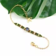 2x2mm Mini-beads imitation hematite cube beads - Golden x39 cm