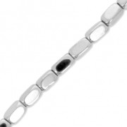2x3.8mm Mini-beads imitation hematite rectangle beads - Labrador x38 cm