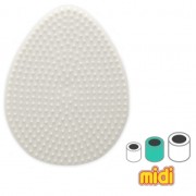 Pegboard egg 13x10 cm for Hama MIDI iron on bead x1|raw }}