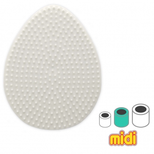 Pegboard egg 13x10 cm for Hama MIDI iron on bead x1