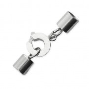 Stainless steel handcuff clasp for 3.5mm cord x1|raw }}