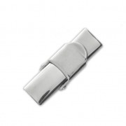 Stainless steel clasp for 6 mm lace x1