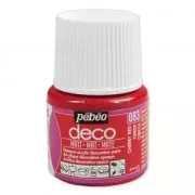 Opaque acrylic decorative paint - Deco Matt by Pébéo - Cherry nr 083 x 45ml