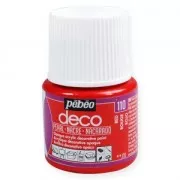 Opaque acrylic decorative paint - Deco Pearl by Pébéo - Red nr 110 x 45ml
