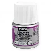 Opaque acrylic decorative paint - Deco Pearl by Pébéo - Silver nr 039 x 45ml