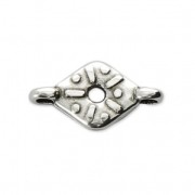 Spacer 2 loops for PureCrystal cabochon 1028 1.8 mm Antique Silver Plating x1|raw }}