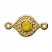 Spacer 2 loops for PureCrystal cabochon 1028/1088 3 mm fine Gold plated x1