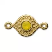 Spacer 2 loops for PureCrystal cabochon 1028/1088 3 mm fine Gold plated x1