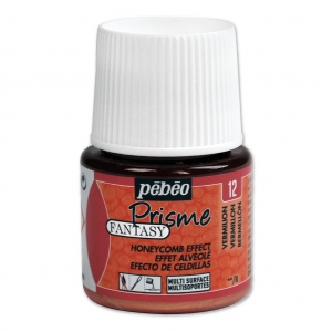 Fantasy Prisme paint by Pébéo - Honeycomb effect - Vermilion (nr 12) x45ml