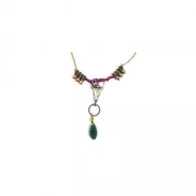 Bull head / buffalo skull ethnic pendant 21 mm fine Gold plated x1