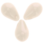 Pearly drops 6x10mm Cream x20