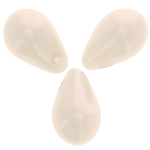 Pearly drops 6x10mm Cream x20