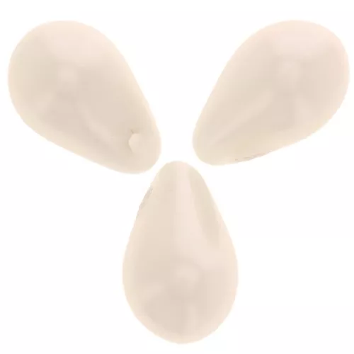 Pearly drops 6x10mm Cream x20