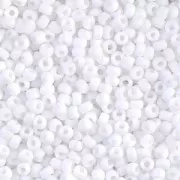 Miyuki Seed beads 8/0 402F - Mat Opaque White x8g