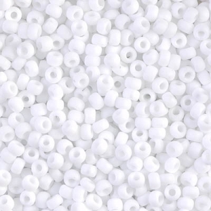 Miyuki Seed beads 8/0 402F - Mat Opaque White x8g